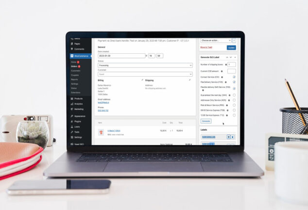 WooCommerce - kreiranje GLS nalepk